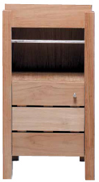 teak basin unit